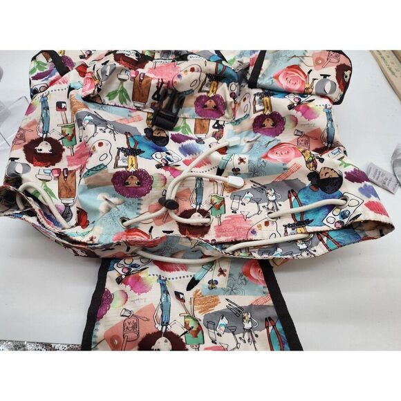 Lesport sac Colorful Artist-Themed Backpack With Drawstring & Buckle Closures Ad - Picture 8 of 12